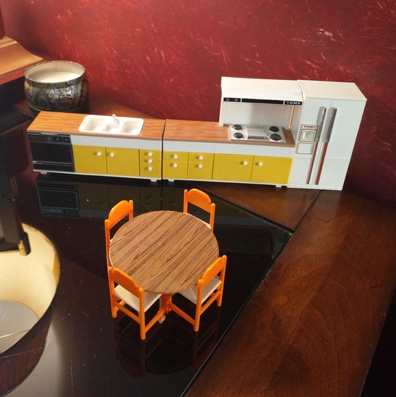 Tomy Toys Vintage 97s Tomy Doll House Kitchen Set Made In Japan 1